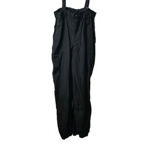 🖤 Forever 21 Women's Black Utility Overalls Jumpsuit Size M Casual Streetwear